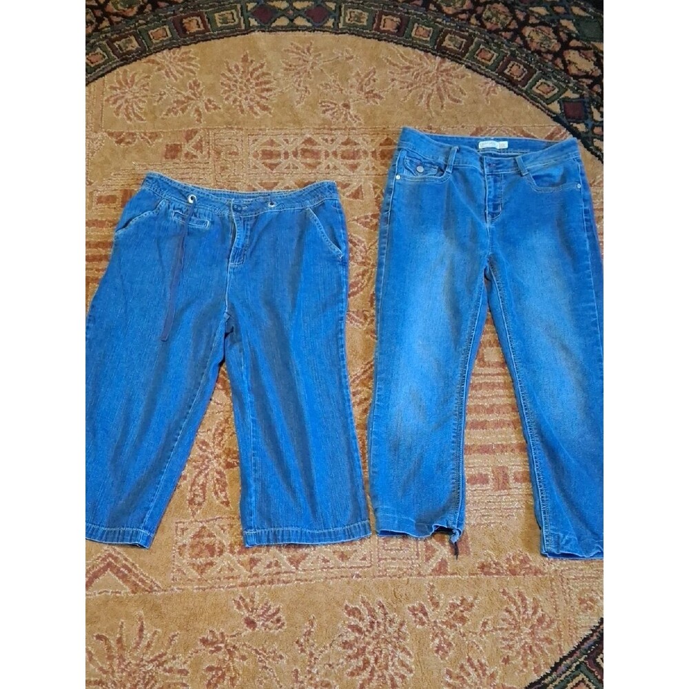 Basic Editions Women’s Cropped Jeans + Faded Glory  (Jea071, 072)